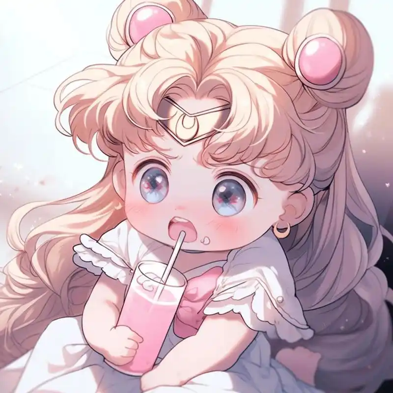 喝奶茶的小可爱 #漫头# #漫截# #女漫##ai绘画# #美少女战士# #水冰月