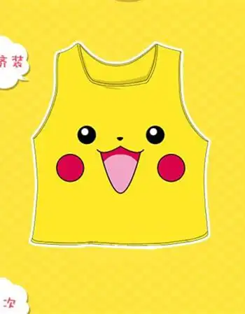 皮卡丘背心短袖t恤夏上衣服3d紧身性感神奇无袖短款女装内裤 皮卡丘