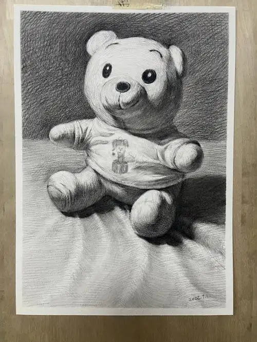 素描静物单体步骤图