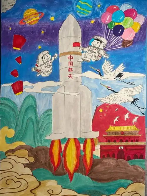 中国航天卡通画