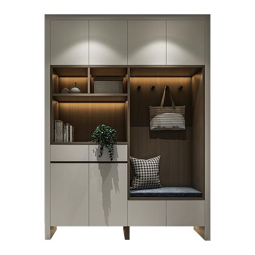 上海定制轻奢极简入户门厅柜家用门口储物玄关柜现代简约鞋柜定做