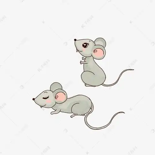 两只可爱的小老鼠免抠图素材2019-01-04发布,千库图片素材频道为两只