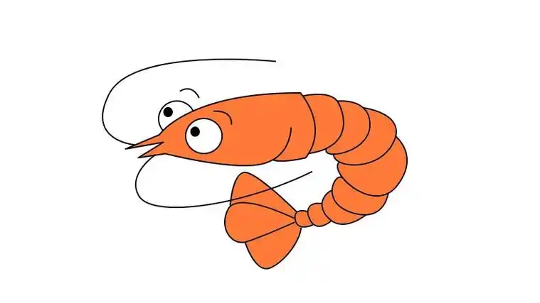 虾简笔画画法