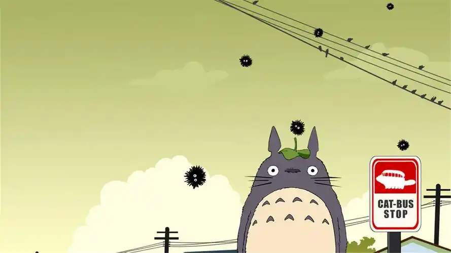 宫崎骏动画电影可爱的龙猫图片电脑桌面壁纸下载_卡通动漫_壁纸下载