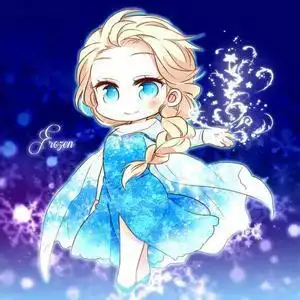 冰雪奇缘q版艾莎