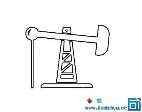 磕头机的简笔画