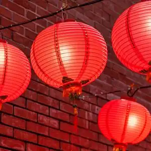 灯笼的特写图片