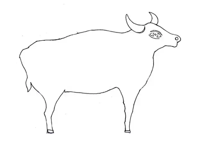 牛简笔画 牛简笔画可爱