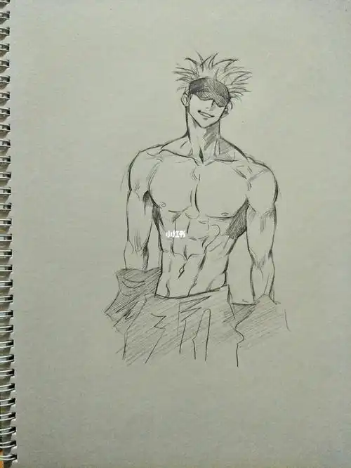 这是谁的老公我不说#手绘临摹  #寻找小红书绘画大神  #五条悟 #咒术