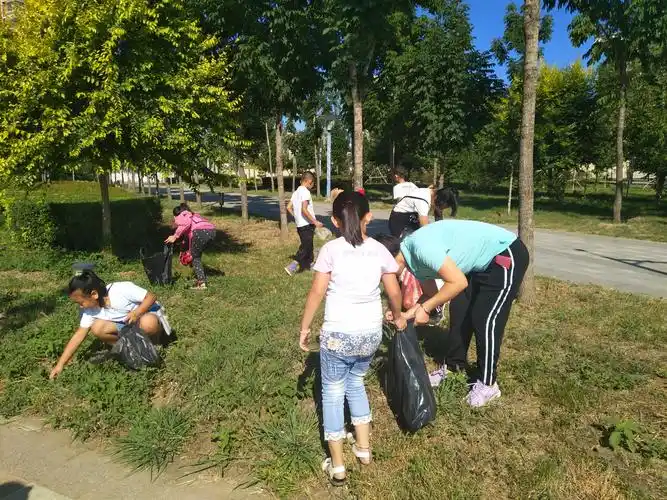 音七小二年三班社会实践之捡垃圾