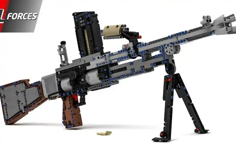 乐高moc作品 轻型机关枪 作品展示