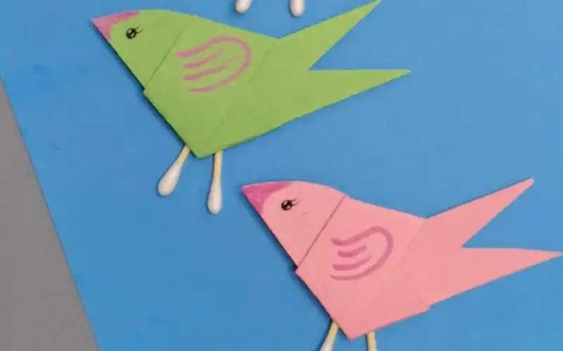 幼儿园手工 #幼儿创意手工 #创意小鸟手工