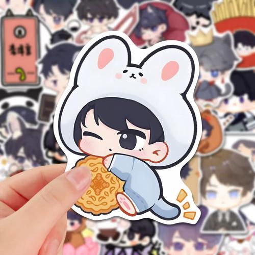 96张恋与制作人q版李泽言卡通可爱贴纸二次元周边diy笔记本粘贴