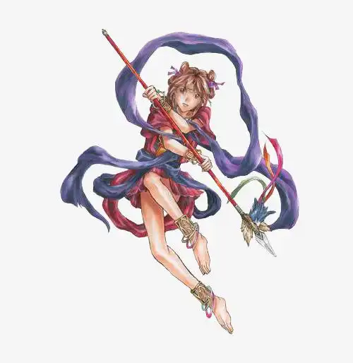 手绘的哪吒图片素材