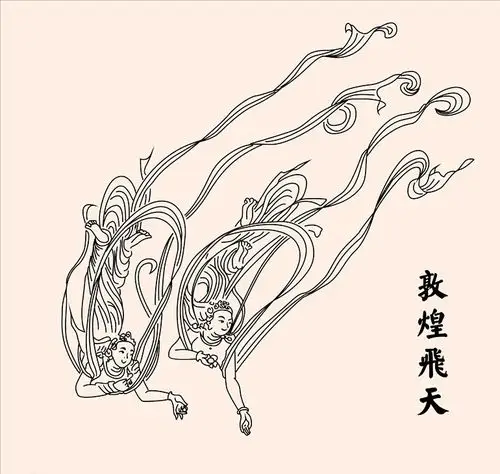 首页 手抄报简笔画 敦煌飞天手抄报