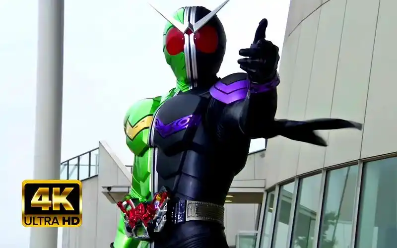 蓝光假面骑士w全形态变身高帅战斗必杀合集