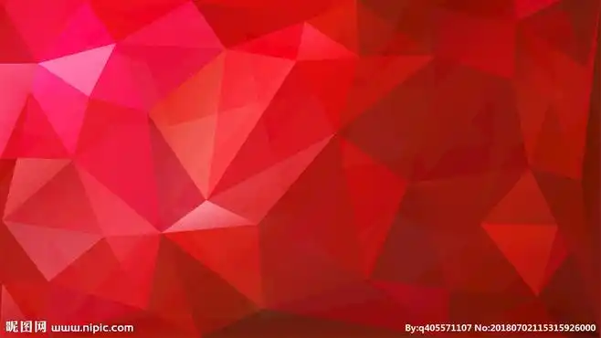 红色立体菱形背景