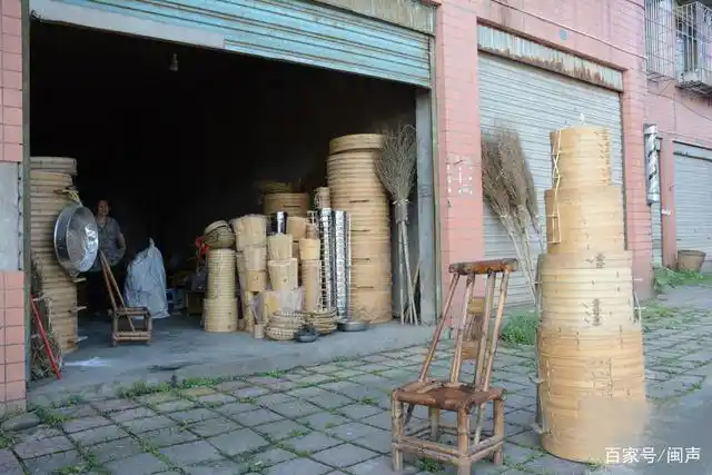 四川泸州竹制品一条街蓝田老街
