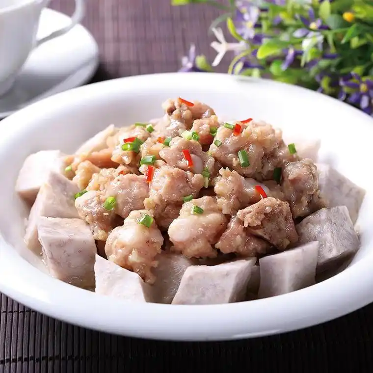 香芋蒸排骨的家常做法简单易学营养美味又下饭