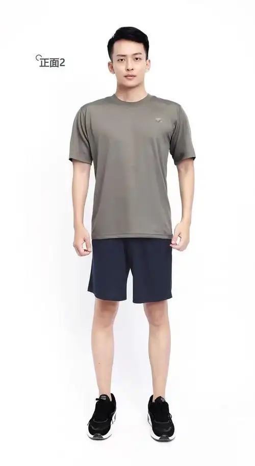 海军t恤短袖体能服男套装夏季军训短裤t恤速干健身衣t恤户外海短袖