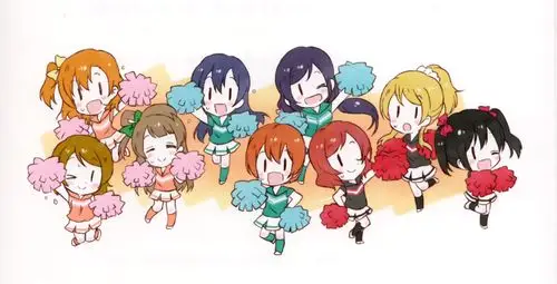 动漫 二次元 同人 lovelive 拉拉队 少女 q版 可爱 萌 头像
