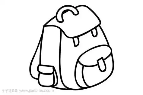 书包简笔画 书包简笔画书包的简笔画 书包简笔画儿童简笔画书包的画法