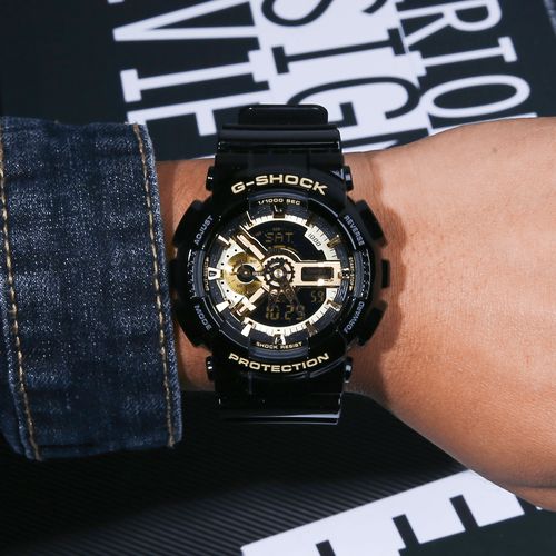 卡西欧g-shoc黑武士黑金黑暗之心运动防水男表ga-110-1b日韩腕表