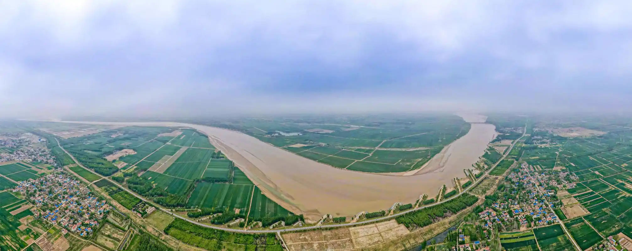 黄河入鲁第一县鸟舞碧波生态美东明县沿黄景点掠影