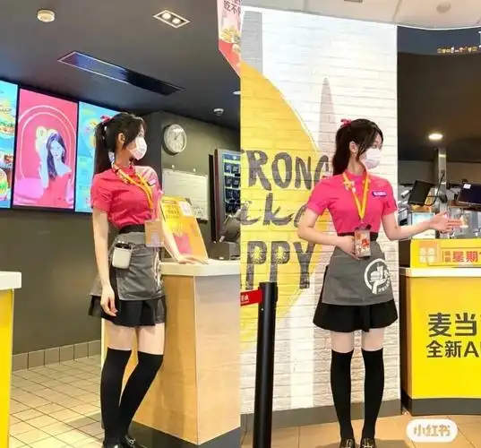 麦当劳"制服黑丝",火了!__财经头条