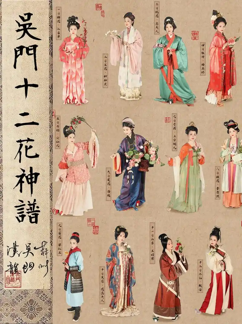 十二花神#汉服 - 抖音