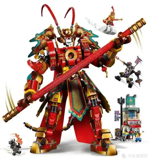 8款乐高悟空小侠套装孙悟空穿机甲兰博基尼绿成一道光