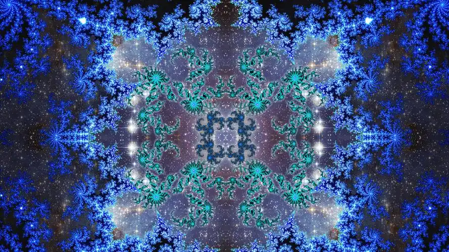 曼德尔布罗漂亮的分形几何图片