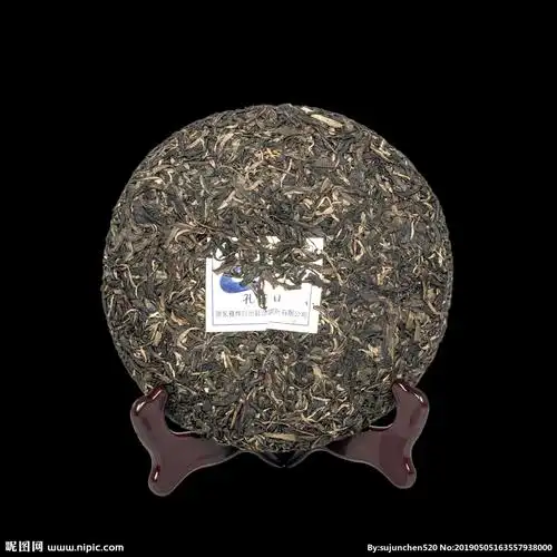 云南普洱茶黑色茶饼实拍图设计图__psd分层素材_psd分层素材_设计图库