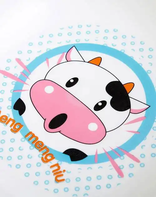 ss.oriana儿童小号卡通奶牛脸盆粉色