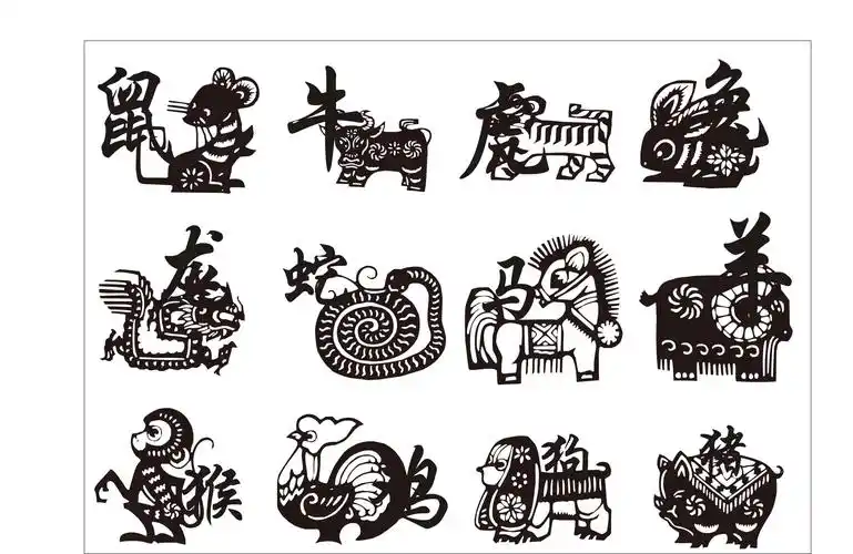 十二生肖手绘插画800x600分辨率查看