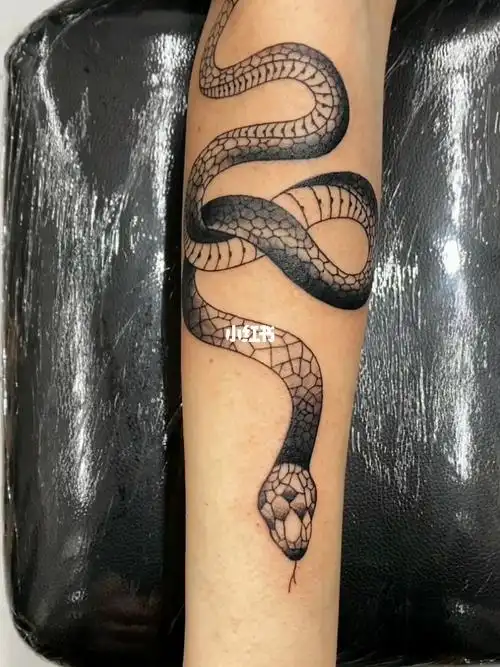 蛇纹身  #女生纹身  #暗黑纹身  #济南小东刺青