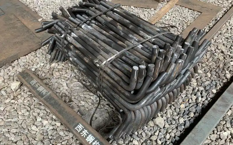 钢结构焊接地脚螺栓生产加工-电力埋件带底板m36地脚螺杆-西东钢材