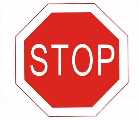 stop警示牌图标psd分层素材