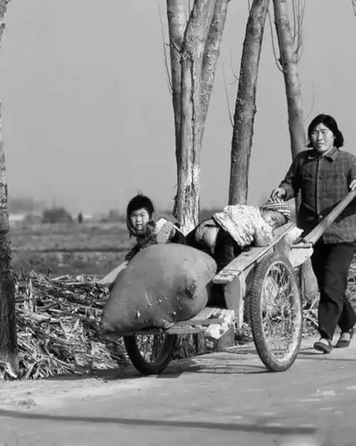 80年代中国农村老照片:图1很熟悉,最后一张有钱人才盖得起!