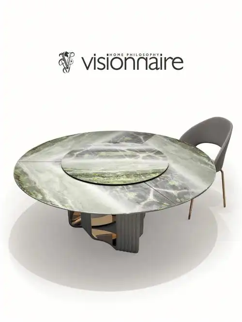 visionnaire轻奢大理石餐桌豪宅必需品