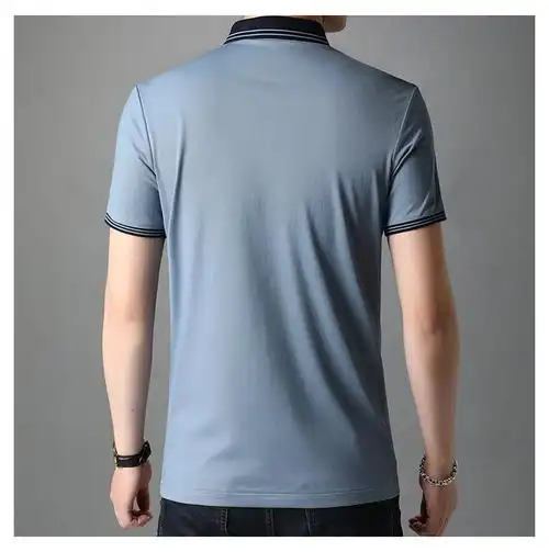 恒源祥短袖t恤男翻领夏季新款男士半袖商务休闲中青年男装上衣体恤衫