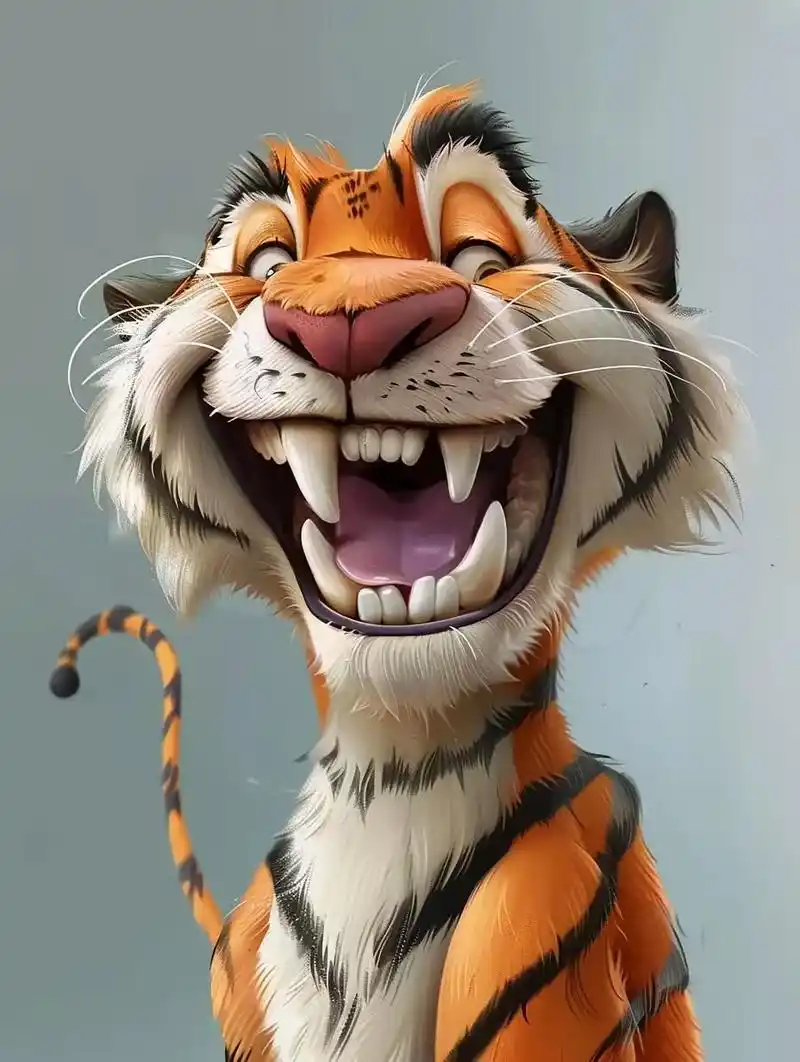 头像分享～笑面虎来了,真的是笑面虎啊