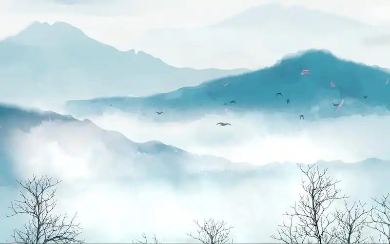 唯美古风水墨视频背景_哔哩哔哩 (゜-゜)つロ 干杯~-bilibili