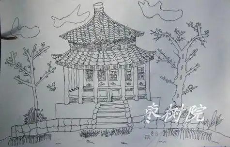 圆明园的简笔画 圆明园的简笔画超简单