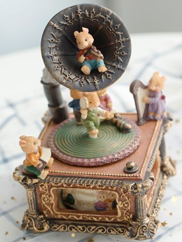 复古留声机音乐盒古典八音盒女孩公主儿童节生日礼物送女生友闺