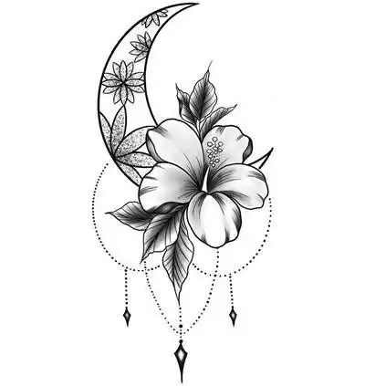 30张欧美月亮纹身手稿