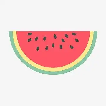 手绘西瓜卡通西瓜