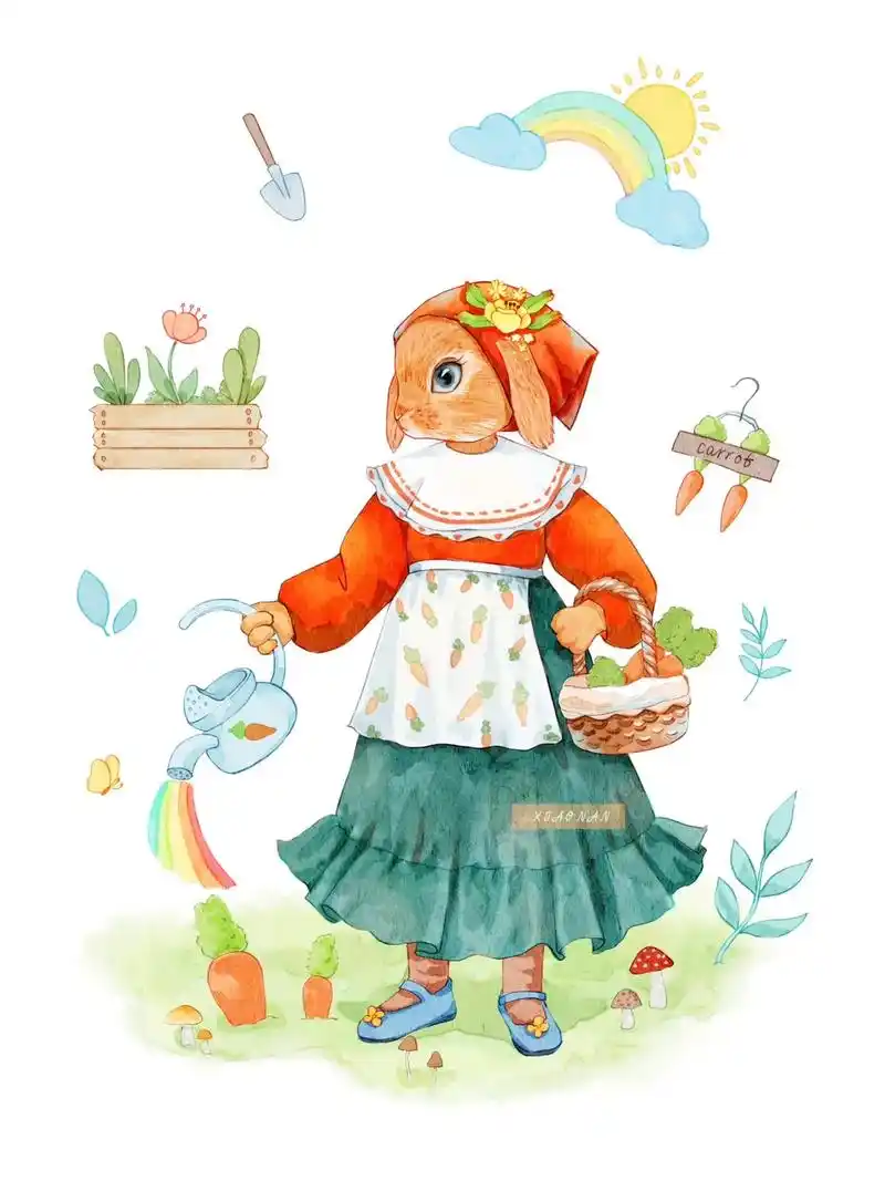 动物拟人插画合集