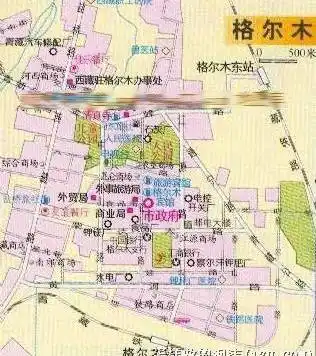青海省海西蒙古族藏族自治州格尔木市地图