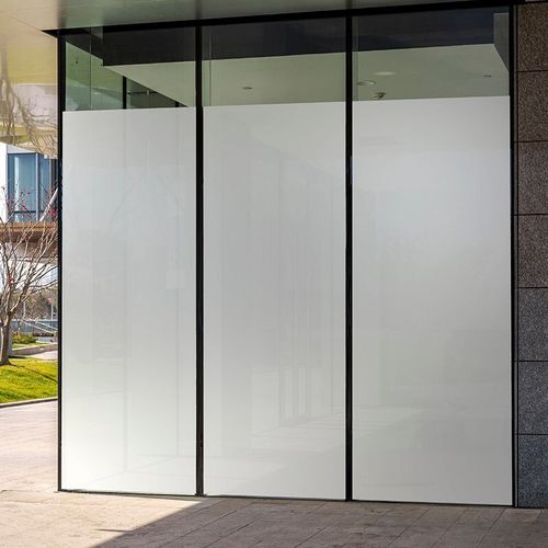 静电免胶无胶磨砂玻璃贴膜办公室厂房学生宿舍透光不透明卧室窗花卫生